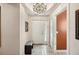 Condo entry with bench and chandelier at 2715 Terra Ceia Bay Blvd # 201, Palmetto, FL 34221