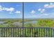 Stunning panoramic water views from this screened balcony at 393 N Point Rd # 603, Osprey, FL 34229