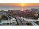 Breathtaking sunset view over the waterway and community at 650 Crane Prairie Way, Osprey, FL 34229