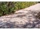 Curving brick paver walkway amidst trimmed hedges, creating inviting curb appeal at 650 Crane Prairie Way, Osprey, FL 34229
