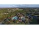 Aerial view of community pool and clubhouse at 7116 Presidio Gln, Lakewood Ranch, FL 34202