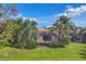 Backyard oasis with lush landscaping and privacy at 7116 Presidio Gln, Lakewood Ranch, FL 34202