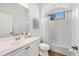 Clean bathroom with a bathtub, vanity, and updated fixtures at 7116 Presidio Gln, Lakewood Ranch, FL 34202