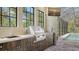 Outdoor kitchen with built-in grill and sink, near the pool at 9291 Swaying Branch Rd, Sarasota, FL 34241
