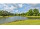 Peaceful lake view, surrounded by trees at 9291 Swaying Branch Rd, Sarasota, FL 34241