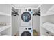 Stackable washer and dryer in a closet at 2100 Benjamin Franklin Dr # 205, Sarasota, FL 34236