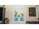Double doors with stained glass dolphin accents at 6317 Werner Ave, New Port Richey, FL 34652
