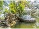 Peaceful water feature with gazebo and pond at 6317 Werner Ave, New Port Richey, FL 34652