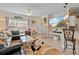 Spacious living area with a sectional sofa and kitchen views at 4802 51St W St # 1010, Bradenton, FL 34210