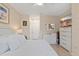 Main bedroom with a king-size bed and ample closet space at 4802 51St W St # 1010, Bradenton, FL 34210