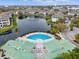 Resort-style community pool and clubhouse at 4802 51St W St # 1010, Bradenton, FL 34210