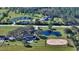 Aerial view of the property highlighting the house and its features at 20207 77Th E Ave, Bradenton, FL 34202