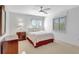 Bright bedroom with double bed, dresser, and window coverings at 3161 Bayou Sound, Longboat Key, FL 34228