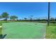 Outdoor basketball court surrounded by lush landscaping and mature trees at 6547 Willowshire Way, Bradenton, FL 34212
