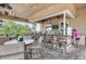 Inviting outdoor bar with seating and a view, ideal for relaxation and socializing at 6547 Willowshire Way, Bradenton, FL 34212