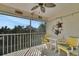 Screened lanai featuring lovely furniture and nice view at 7201 29Th Avenue W Dr # 309, Bradenton, FL 34209