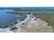 Aerial view showing a beach ferry in South Venice, FL at 890 Indus Rd, Venice, FL 34293