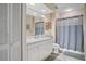 Bright bathroom with updated vanity and shower/tub combo at 1241 Gulf Of Mexico Dr # 708, Longboat Key, FL 34228