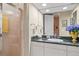 Elegant bathroom with marble vanity, shower, and tasteful decor at 1241 Gulf Of Mexico Dr # 708, Longboat Key, FL 34228