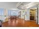 Elegant entryway with hardwood floors and access to elevator at 1241 Gulf Of Mexico Dr # 708, Longboat Key, FL 34228