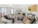 Modern living room with an open floor plan and a neutral color scheme at 3442 Fairview Dr, Sarasota, FL 34239