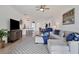 Open concept living room and kitchen with a neutral color palette at 15967 Clear Skies Pl, Lakewood Ranch, FL 34211