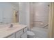 Bathroom featuring a tub and shower combination, with a single vanity and tiled floor at 7011 Woodmore Ter, Lakewood Ranch, FL 34202
