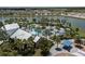 Aerial view of community pool and clubhouse at 11655 Bluestone Ct, Parrish, FL 34219