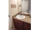 Single vanity bathroom with granite countertop at 11776 Angler'S Club Dr, Placida, FL 33946