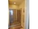 Walk-in shower with tiled walls and a glass door at 11776 Angler'S Club Dr, Placida, FL 33946