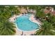 Freeform pool with plenty of room for recreation at 13816 Miranese St, Venice, FL 34293