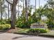 Woodlands II at Bent Tree community entrance sign at 7317 Crape Myrtle Way, Sarasota, FL 34241