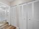 Clean bathroom with white cabinets and a walk-in shower at 7317 Crape Myrtle Way, Sarasota, FL 34241