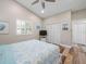 Bedroom with a view and white built-in closet at 7317 Crape Myrtle Way, Sarasota, FL 34241