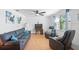 Bright living room featuring hardwood floors and comfy seating at 1105 58Th S St, Gulfport, FL 33707