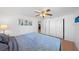 Bedroom with a queen-size bed and ceiling fan at 1105 58Th S St, Gulfport, FL 33707