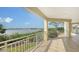 Spacious balcony overlooking the water with beautiful views at 14021 Bellagio Way # 201, Osprey, FL 34229