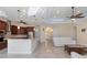 Open concept kitchen with an island and stainless steel appliances at 1900 Colleen St, Sarasota, FL 34231