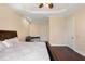 Spacious bedroom with king-size bed and built-in workspace at 1900 Colleen St, Sarasota, FL 34231