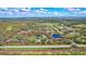 Aerial view showing home's location on a large lot with surrounding landscape at 29205 Saddlebag Trl, Myakka City, FL 34251