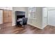 Bright home office features built-in desk and hardwood floors at 29205 Saddlebag Trl, Myakka City, FL 34251