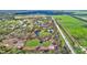 Aerial view of property showcasing expansive lot and tranquil surroundings at 29205 Saddlebag Trl, Myakka City, FL 34251