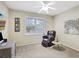 Comfortable bedroom with a massage chair and home office space at 29205 Saddlebag Trl, Myakka City, FL 34251