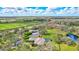 Aerial view showcasing home, pool, and pasture at 29205 Saddlebag Trl, Myakka City, FL 34251