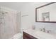 Modern bathroom with a walk-in shower and updated fixtures at 4457 Brooksdale Dr, Sarasota, FL 34232