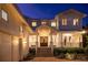 Elegant home entrance with double doors and a charming porch at 1243 Starboard Ln, Sarasota, FL 34242