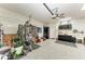 Spacious garage with overhead storage and epoxy flooring at 14132 Campfire Ct, Parrish, FL 34219