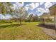 Spacious backyard with lush grass and mature trees at 38603 Taylor Rd, Myakka City, FL 34251
