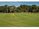 Putting green with flags and well-maintained grass at 4416 Weybridge # 90, Sarasota, FL 34235