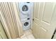 Convenient in-unit laundry with stackable washer and dryer at 4416 Weybridge # 90, Sarasota, FL 34235